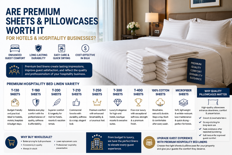 Are Premium Sheets and Pillowcases Worth It for Hotels and Hospitality Businesses?